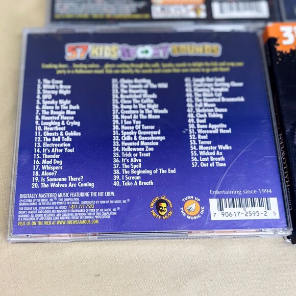 Halloween Music CDs Bundle of 6 Classic Holiday Party Sound Effects School Safe - Picture 8 of 9